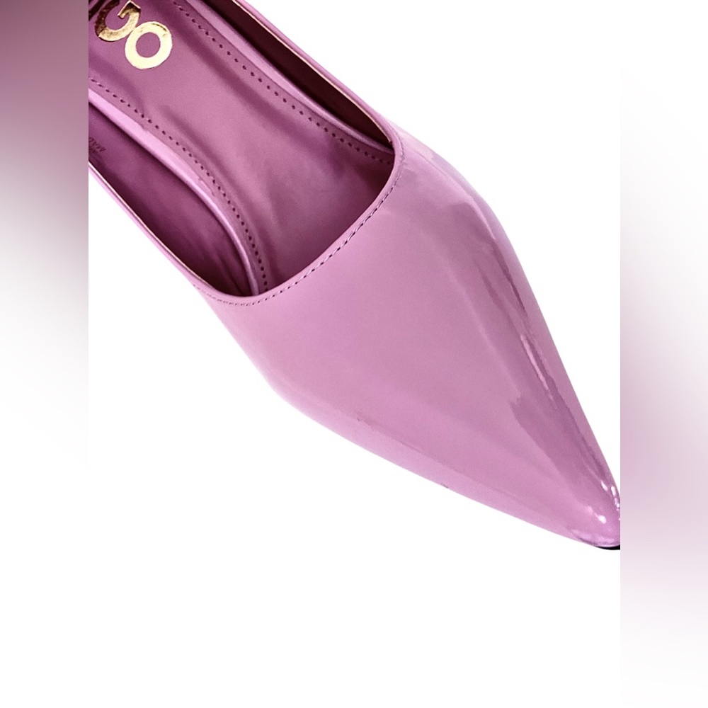 Pink Lilac Patent Court Kitten Heels | Pointed Toe | UK 5 | BNIB - Picture 12 of 17